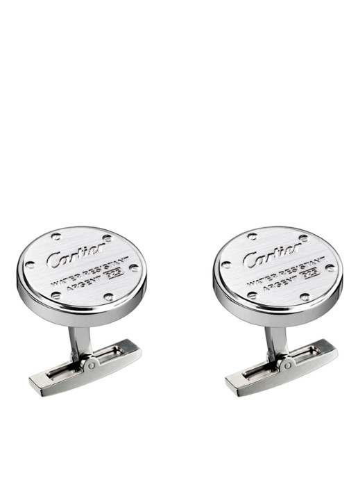 Cartier Water Resistant manchetknopen van zilver CRT1220334