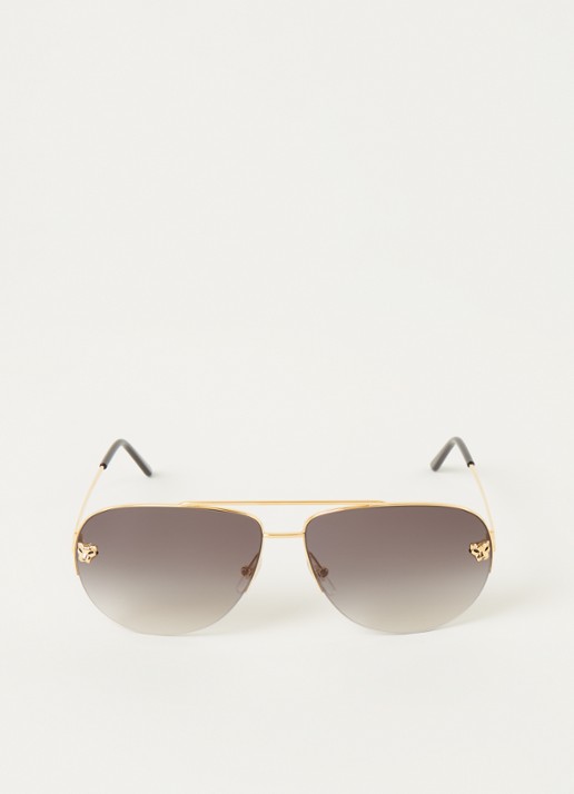 Cartier Zonnebril CT0065S - voorkant 2 goud