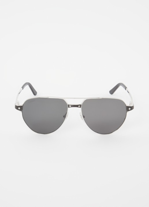 Cartier Zonnebril CT0425S - detail 3 zilver