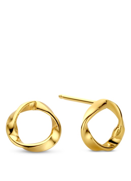 Casa Jewelry Arezzo oorknopjes verguld