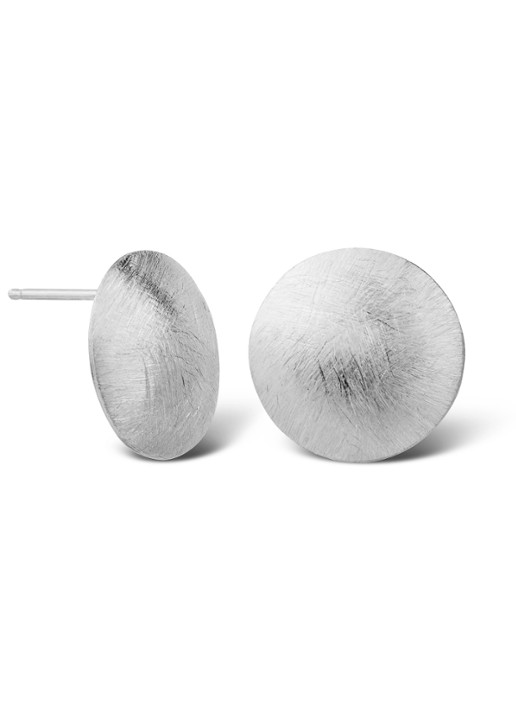 Casa Jewelry Balloon Satin oorstekers van zilver