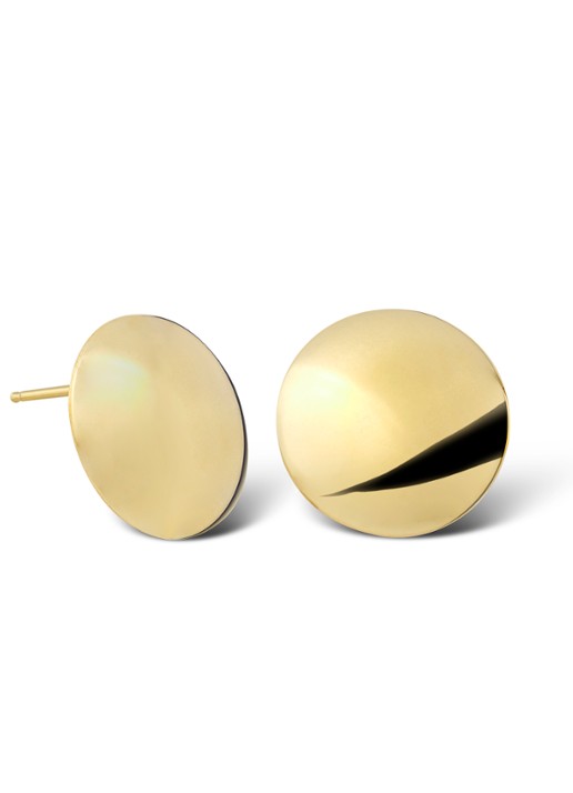 Casa Jewelry Balloon Shiny oorstekers verguld
