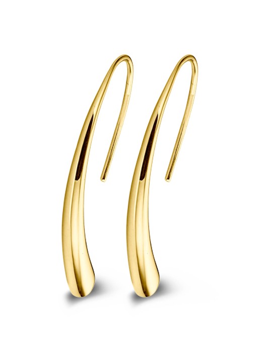 Casa Jewelry Bender oorhangers verguld