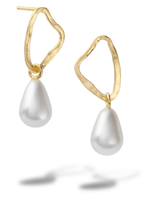 Casa Jewelry Bob oorhangers verguld