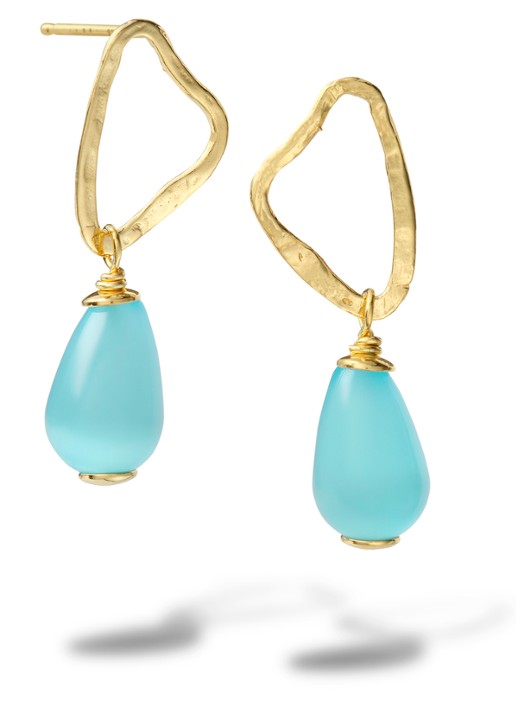 Casa Jewelry Bob oorhangers verguld