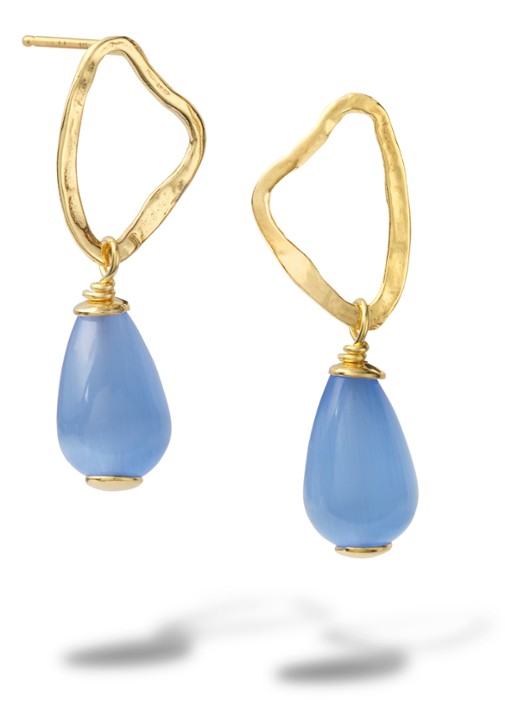 Casa Jewelry Bob oorhangers verguld