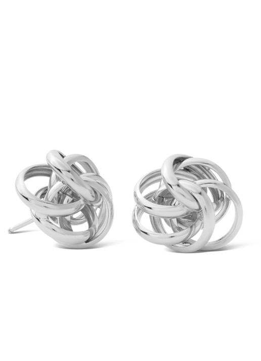 Casa Jewelry Bouton oorstekers van zilver