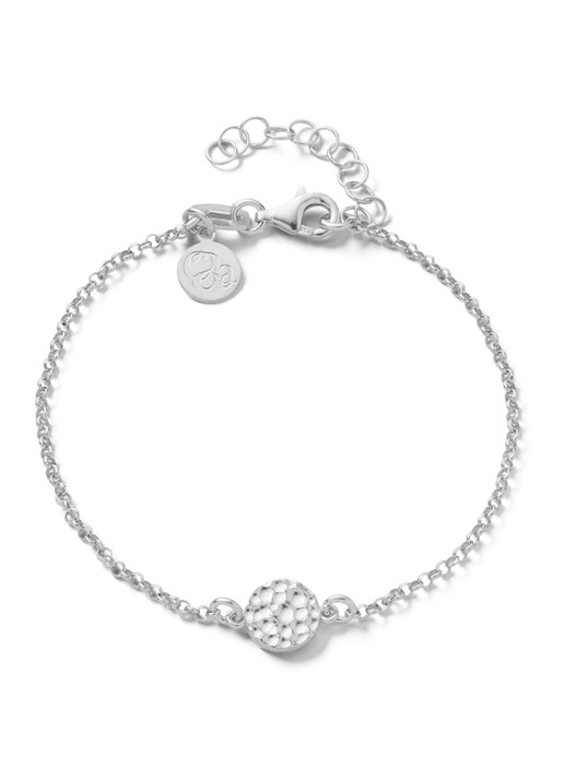 Casa Jewelry Bump S armband van zilver - voorkant zilver
