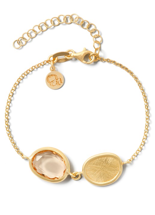 Casa Jewelry Colette armband verguld - voorkant goud