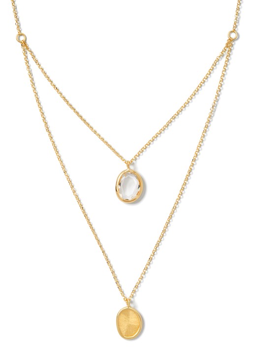 Casa Jewelry Colette ketting verguld  - voorkant goud