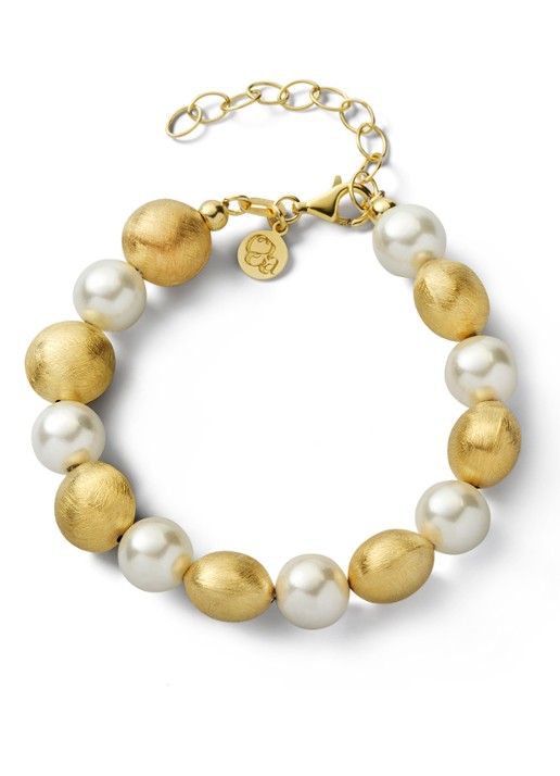 Casa Jewelry Doobie Satin XL armband verguld