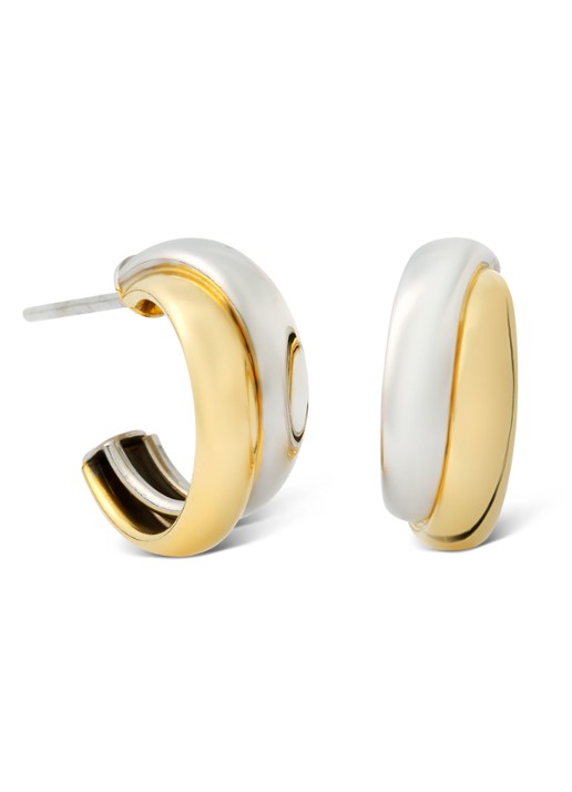 Casa Jewelry Double oorringen verguld