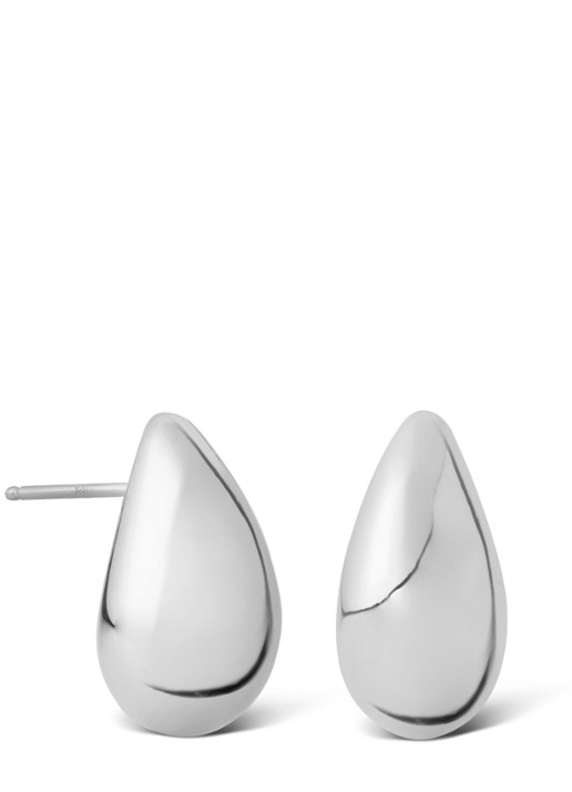 Casa Jewelry Drop Shiny oorstekers van zilver