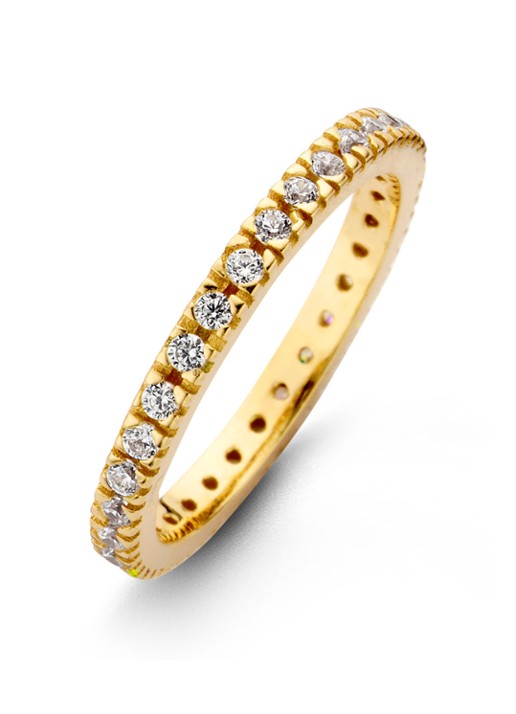 Casa Jewelry Forever ring verguld - voorkant goud