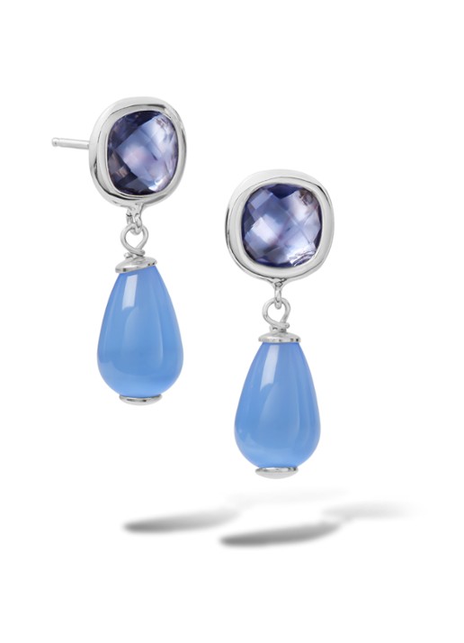 Casa Jewelry Grace Drop oorstekers van zilver