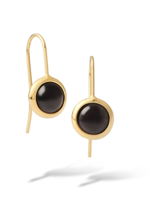 Casa Jewelry Juliette oorhangers verguld  - voorkant goud