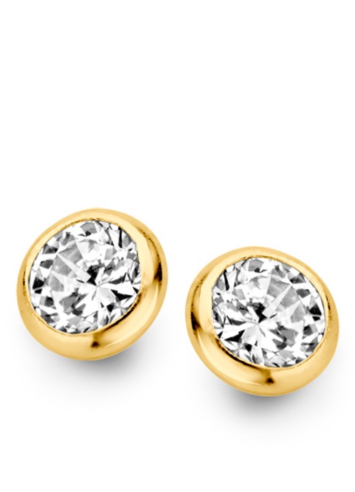 Casa Jewelry La Mer Small oorknopjes verguld