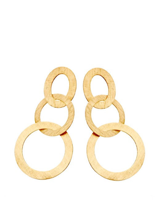 Casa Jewelry Lola oorstekers verguld