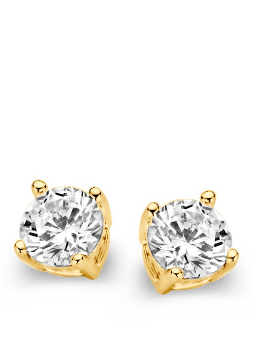 Casa Jewelry Marry M oorknopjes verguld - voorkant goud