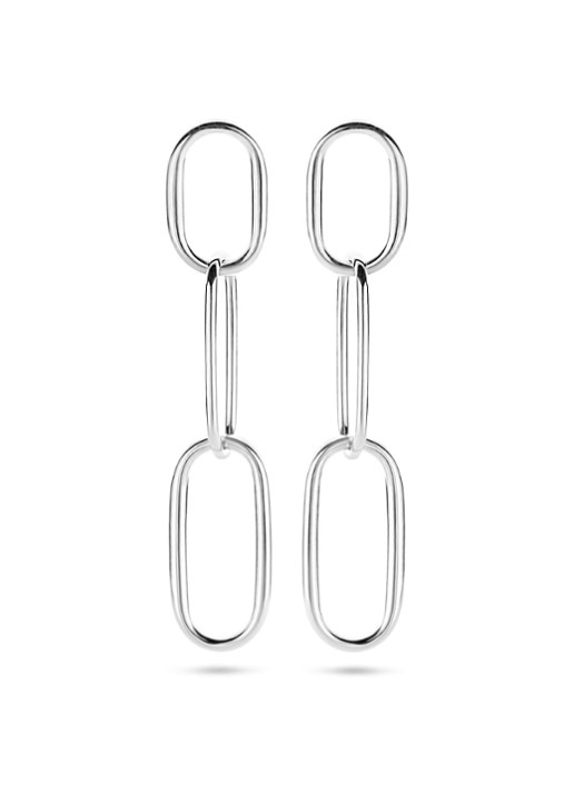 Casa Jewelry Oval Office oorhangers van zilver