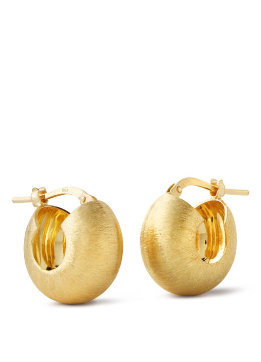 Casa Jewelry Pamela Satin oorstekers verguld