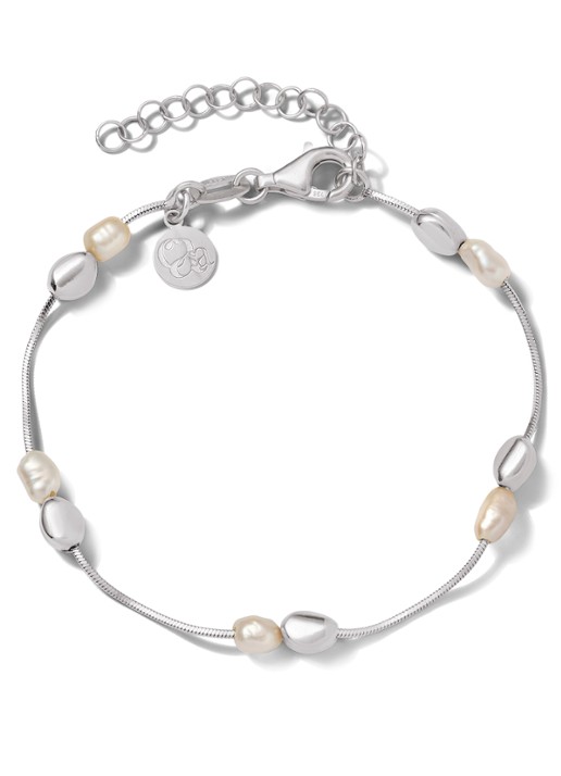 Casa Jewelry Pearly Pebbles Duo armband van zilver