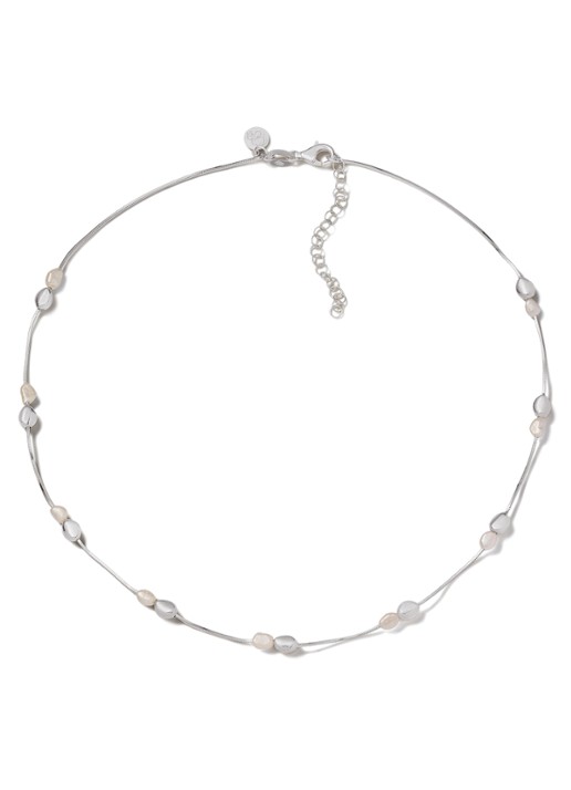 Casa Jewelry Pearly Pebbles Duo ketting van zilver