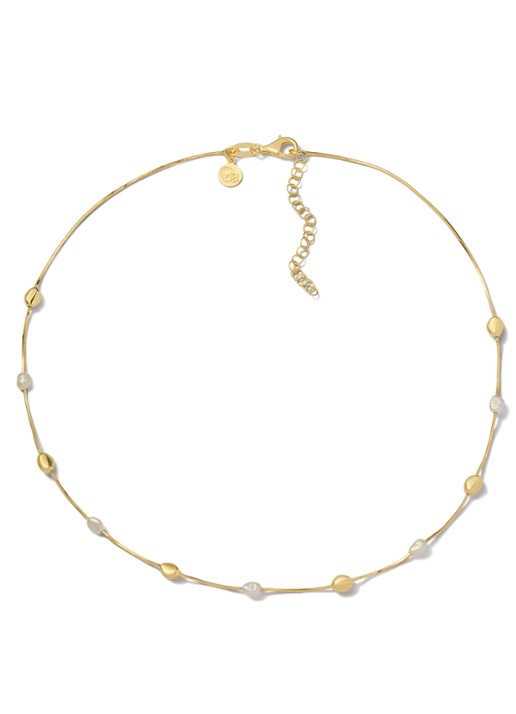Casa Jewelry Pearly Pebbles ketting verguld