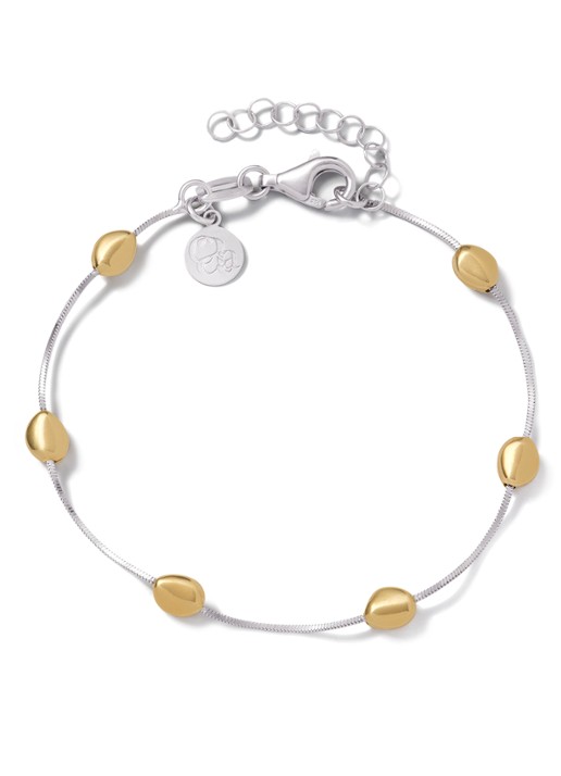 Casa Jewelry Pebbles Bicolor armband van zilver