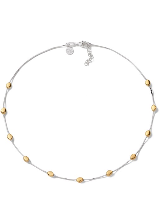 Casa Jewelry Pebbles Bicolor ketting van zilver