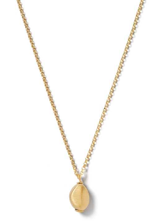 Casa Jewelry Pebbles Max Satin ketting verguld