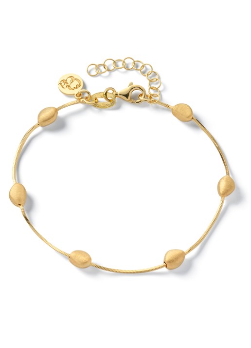 Casa Jewelry Pebbles Satin armband verguld
