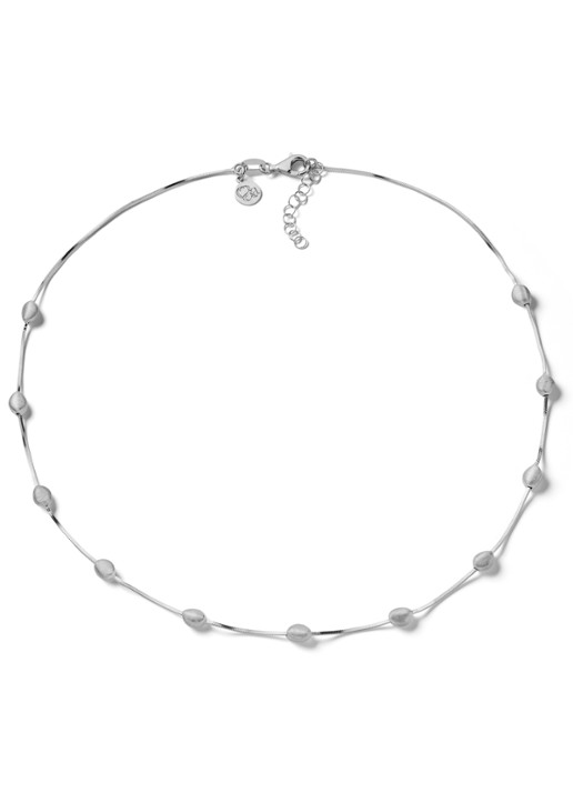 Casa Jewelry Pebbles Satin ketting van zilver