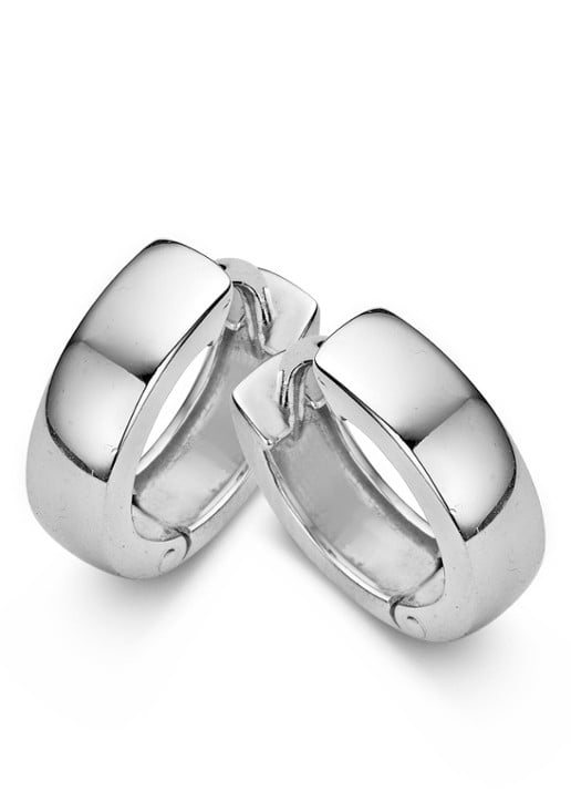 Casa Jewelry Plain Jane oorringen van zilver