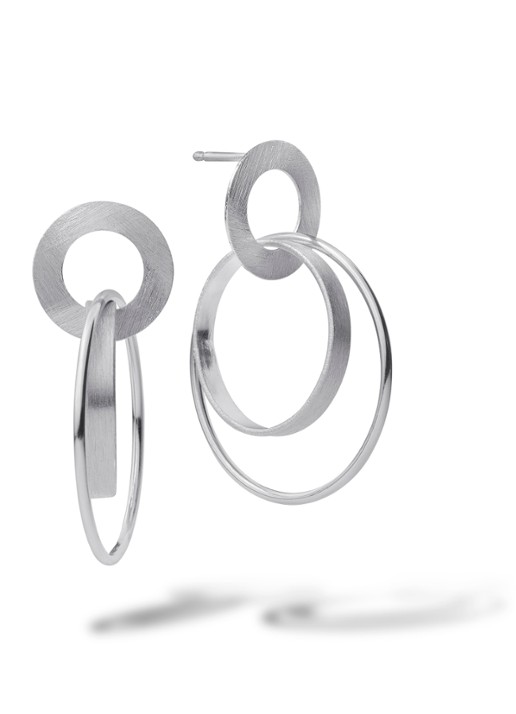 Casa Jewelry Pollie oorstekers van zilver