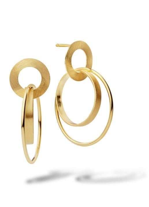 Casa Jewelry Pollie oorstekers verguld