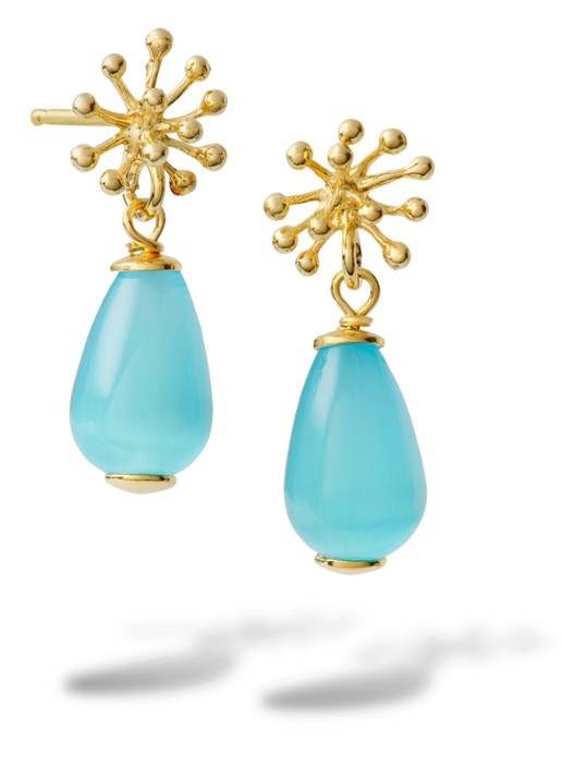 Casa Jewelry Porcu Drop oorstekers verguld