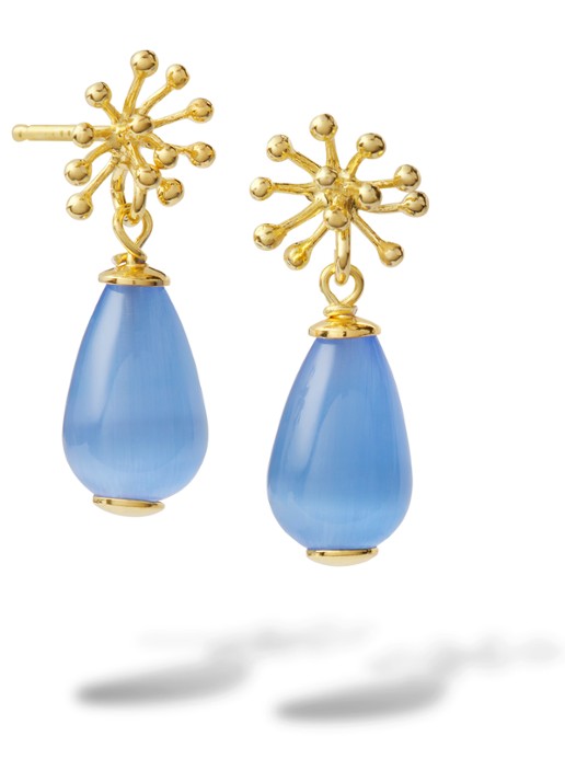 Casa Jewelry Porcu Drop oorstekers verguld