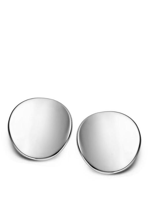 Casa Jewelry Rondjes oorknopjes van zilver
