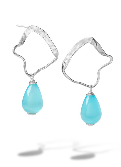 Casa Jewelry Ross oorhangers van zilver