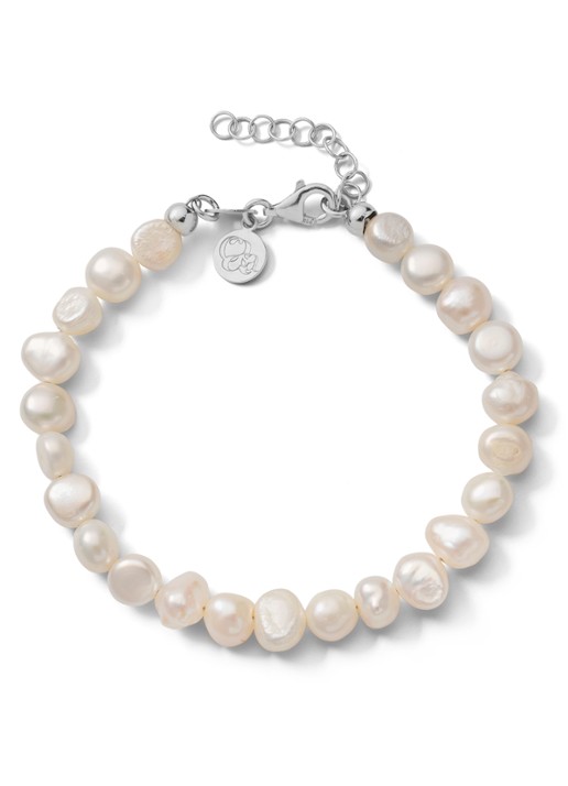 Casa Jewelry Snoepie parelarmband van zilver