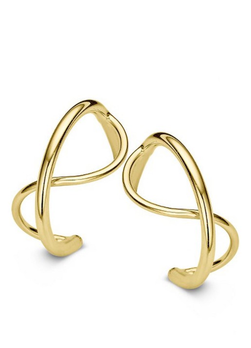 Casa Jewelry Sputnik Wire oorstekers verguld