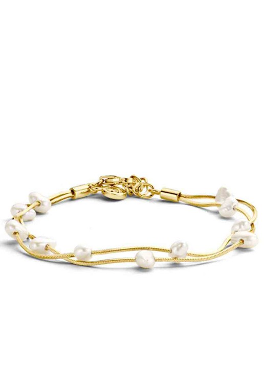 Casa Jewelry Tahiti armband met parel - voorkant goud