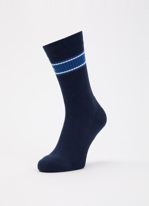 Casablanca Apres Sporty sokken in katoenblend - detail donkerblauw