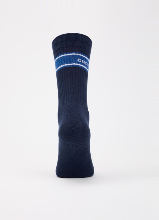 Casablanca Apres Sporty sokken in katoenblend - voorkant 4 donkerblauw