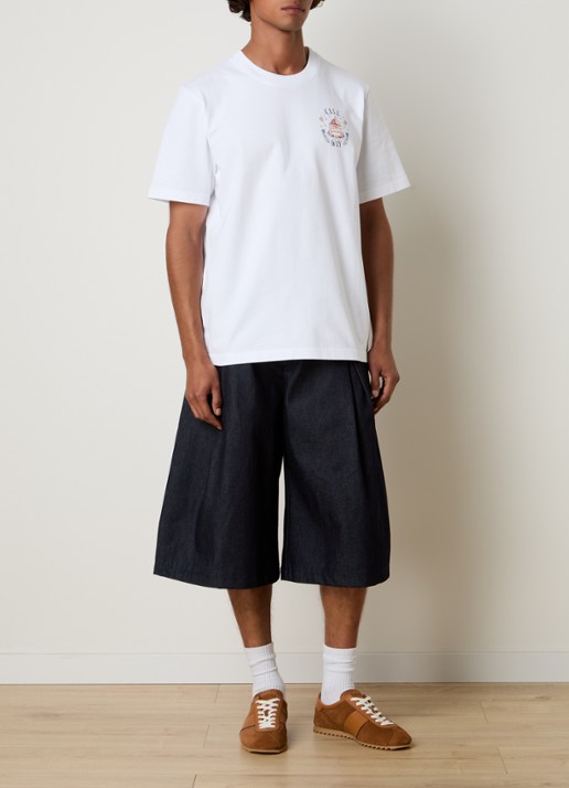 Casablanca Casaway T-shirt met logo- en backprint - voorkant 5 wit