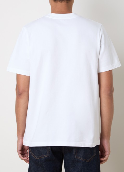 Casablanca Dance Joy T-shirt met logoprint - achterkant gebroken wit