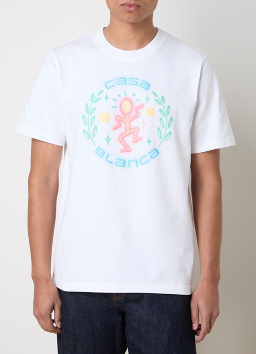 Casablanca Dance Joy T-shirt met logoprint