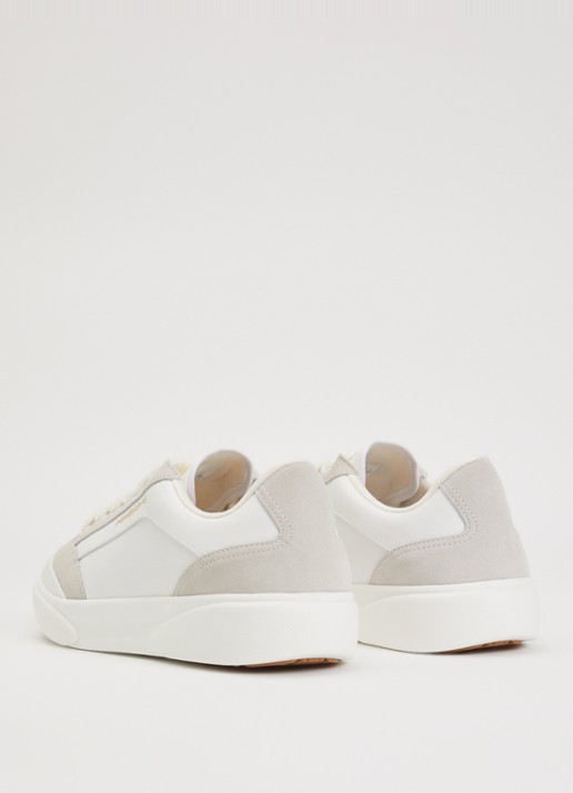 Casablanca Del Mar sneaker van canvas met suède details - achterkant 6 wit