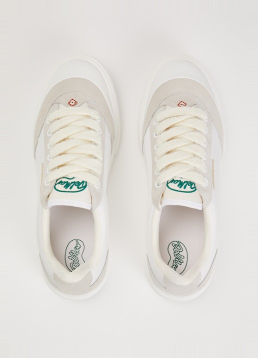 Casablanca Del Mar sneaker van canvas met suède details - detail 3 wit